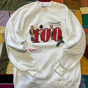 Vintage 1992 ‘The Nutcracker’ 100 Year Anniversary White Crewneck Large / XL